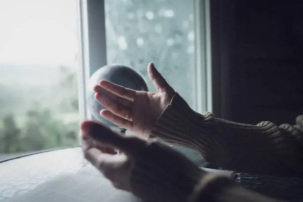 Man Performing Wiccan Spell. How To Cast Wiccan Spells