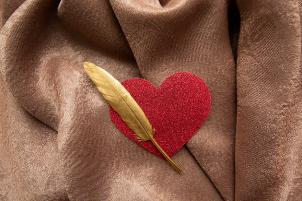 A Red Heart on Brown Cloth. North Jersey Love Spells