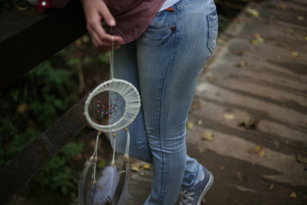 Protection Spells 4 A Woman Holding Dream Catcher. Protection Spells