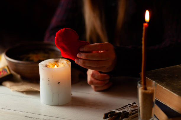 Best Love Spells in Perth 10 Spellcaster burning handcrafted fabric heart. Powerful Love Spells in Perth