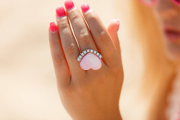 Magic Ring for Money 7 A rose quartz love ring by Batha, designed to attract love and strengthen relationships.