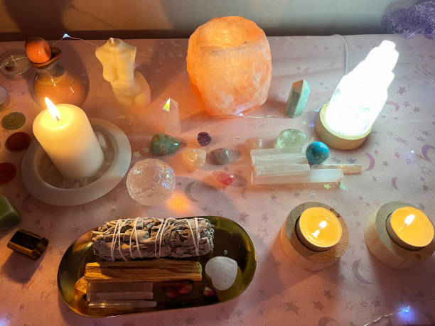 Hoodoo Reconciliation Spells for a Lover 3 Altar setup for casting Hoodoo Reconciliation Spells