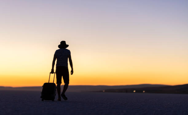 Divorce Ritual Ideas 13 Person traveling solo to reflect and heal after divorce.