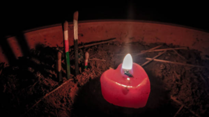 Red candle used in Hoodoo Reconciliation Spells to Bring Back a Lover