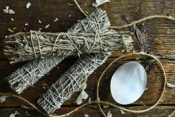 Love Spells That Work: Attract, Heal, and Protect Your Heart 5 Salt circle and sage used in Protection from Evil Spells