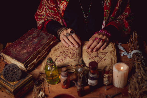 Traditional love spell amulet from Saudi Arabia displayed on table”