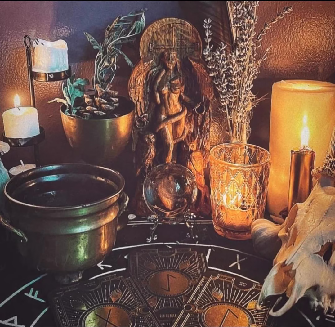 Love Spells That Work Overnight 1 Caster Batha performing love spells that work overnight under a full moon