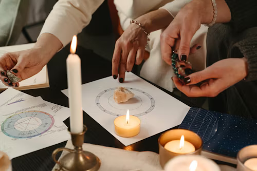 Evil Spells 6 Client holding a success talisman after casting Batha’s love spell