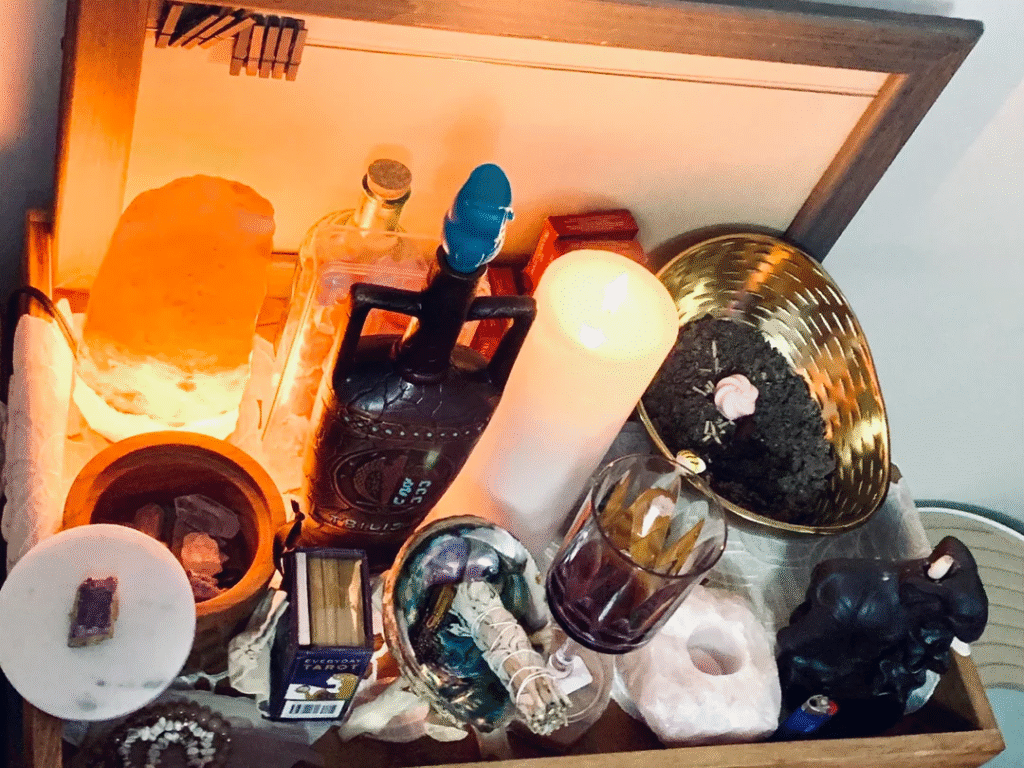 Strongest Love Spells 2 Ritual altar prepared for court-influence magic using strongest love spells for justice