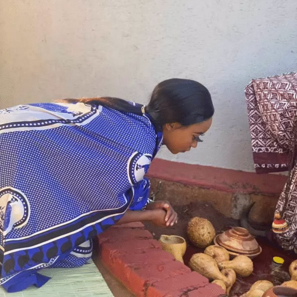 Spiritual healer in Mpumalanga performing a traditional ritual