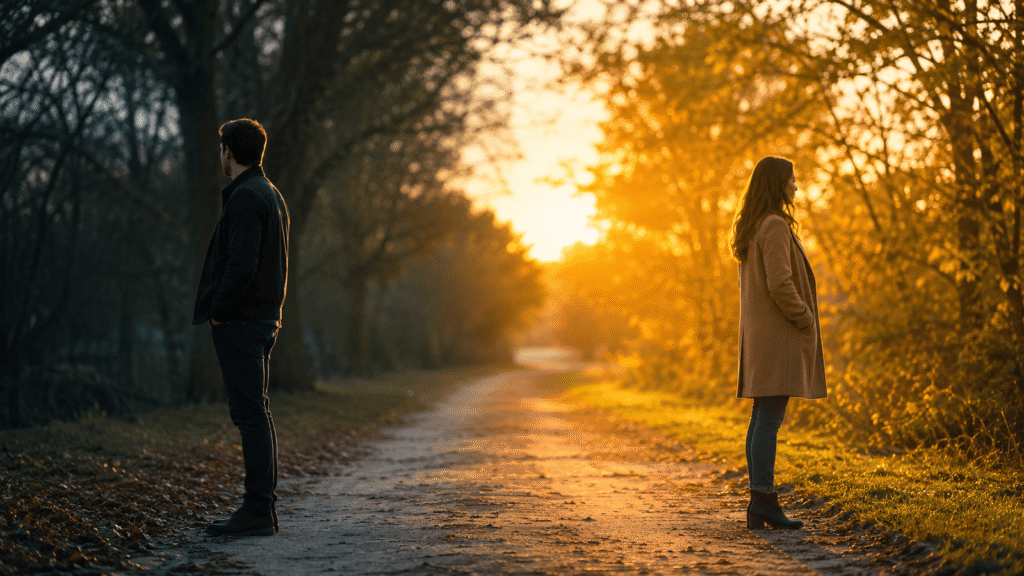 Relationship Reset Spell representing two partners beginning emotional healing and rebuilding their connection