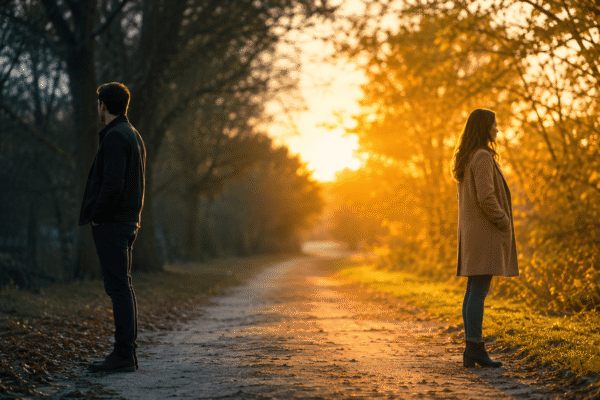 Relationship Reset Spell representing two partners beginning emotional healing and rebuilding their connection