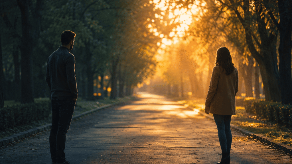 Couple beginning a new chapter together after emotional healing and relationship reset