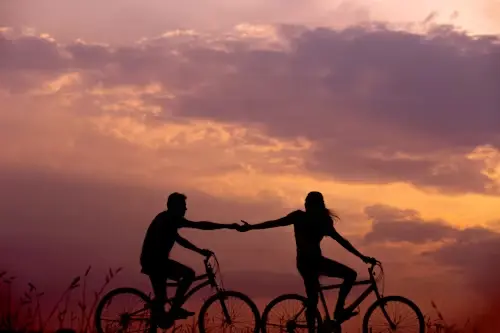 Couple strengthening their relationship through trust and commitment