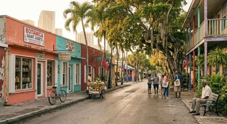 Voodoo love spells in Miami reflecting the city's Haitian spiritual heritage and cultural traditions