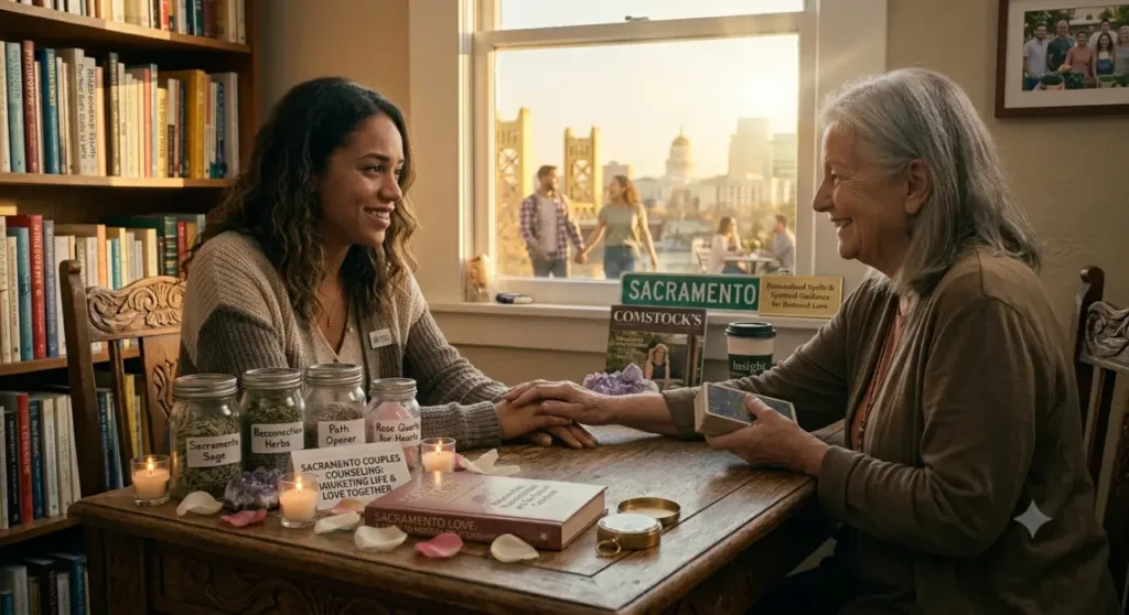 Couple embracing a hopeful future after Get Ex Back Spells In Sacramento