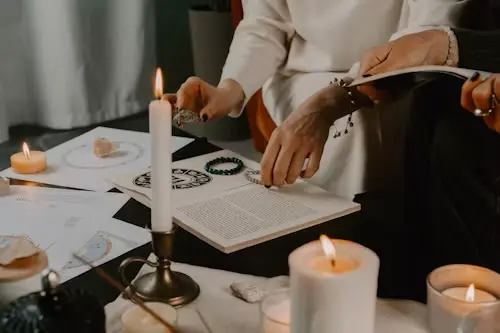 Job spell for someone else with candle and written employment intention