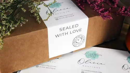 Business name, logo and business card used to symbolically represent a company